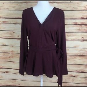 LOFT Plus Wrap Blouse